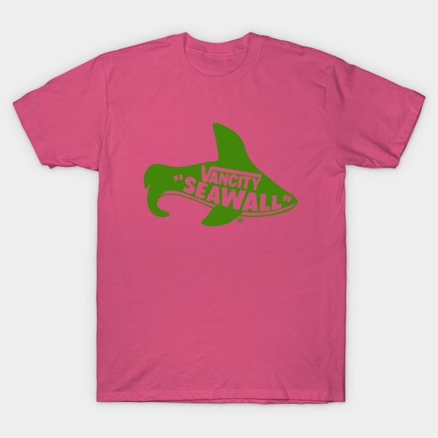 VANCITY SEAWALL green T-Shirt by Dedos The Nomad